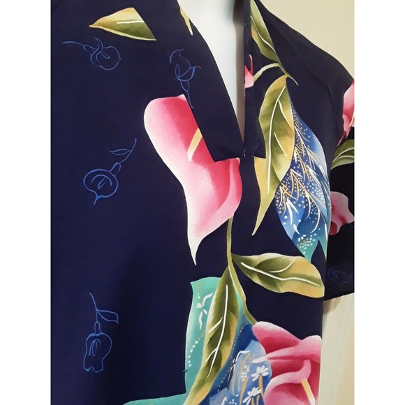 Vtg Women's  Muumuu Housedress, GREENCASTLE Floral Luau  Kaftan Dress - Medium - Picture 2 of 4